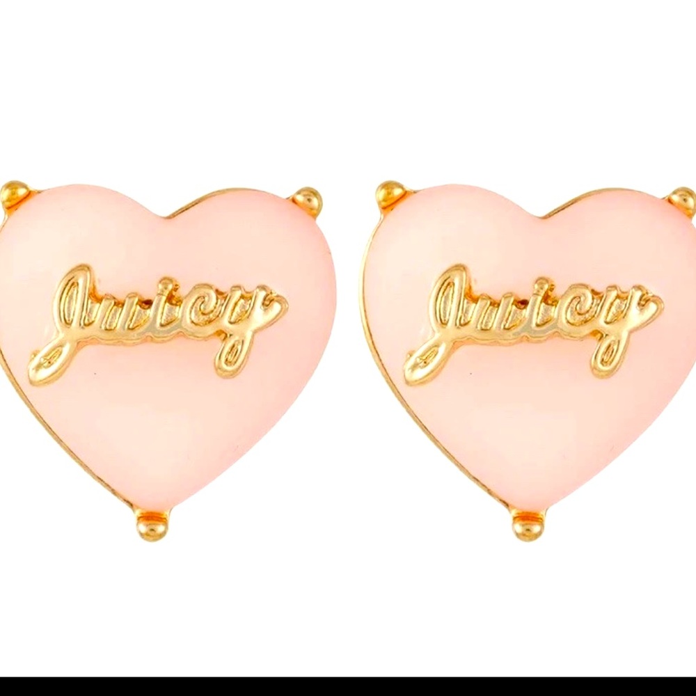 14k Gold Juice Couture
Heart Stud Earrings